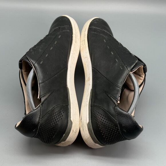 Kizik Las Vegas Men 11 Black Leather Hands-Free Athletic Sneaker Slip-On Low Top main image 7